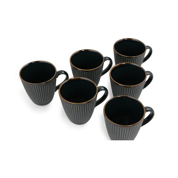 Temno zelene keramične skodelice v kompletu 6 ks 0.3 l – Hermia-image-4