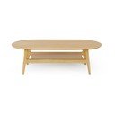 Mizica v hrastovem dekorju v naravni barvi 60x130 cm Curved – Woodman