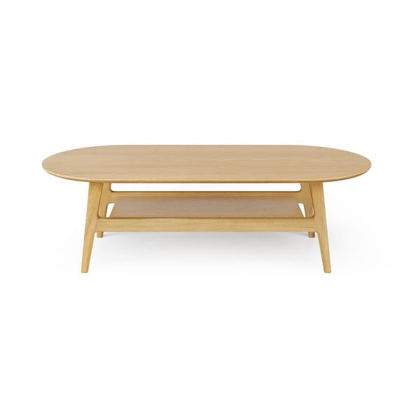 Mizica v hrastovem dekorju v naravni barvi 60x130 cm Curved – Woodman