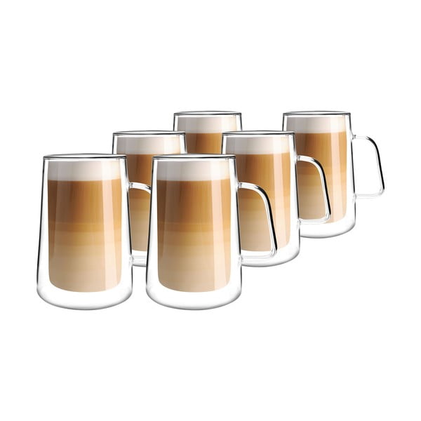 Komplet 6 skodelic z dvojno steno Vialli Design Diva, 300 ml-image-3