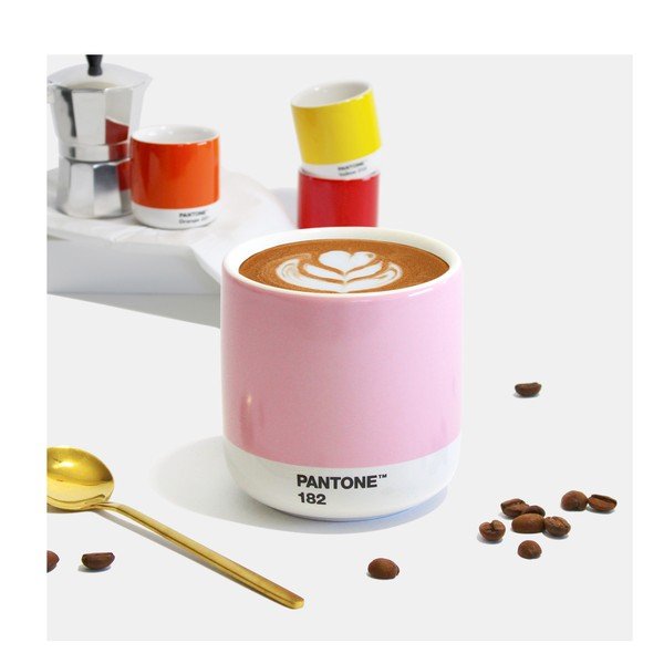 Svetlo rožnata porcelanasta skodelica za kapučino 175 ml Light Pink 182 – Pantone-image-2