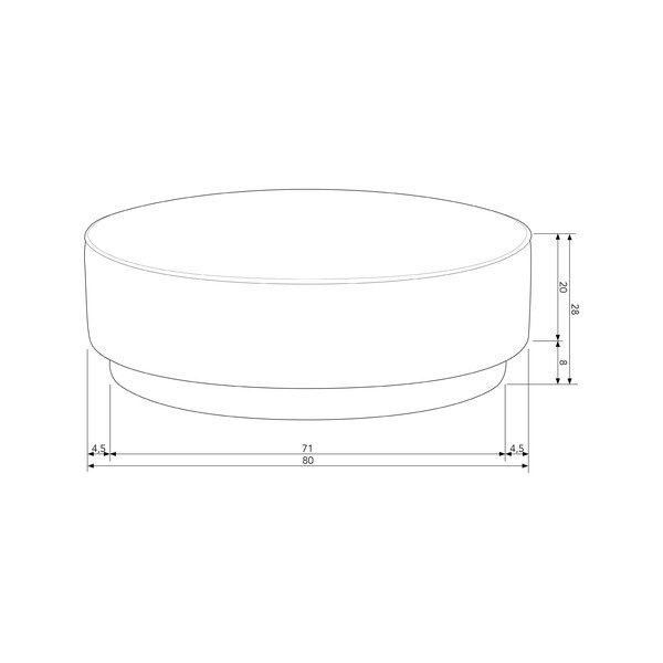 Temno siv tabure Pearl – vtwonen-image-3