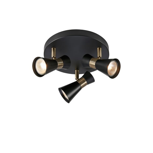 Črna stropna svetilka s kovinskim senčnikom Folie - Markslöjd