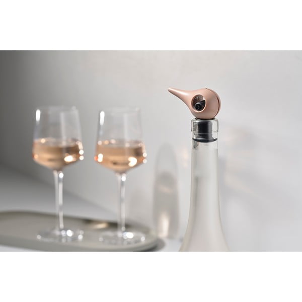 Rožnat silikonski zamašek za vino Zone Rocks-image-1