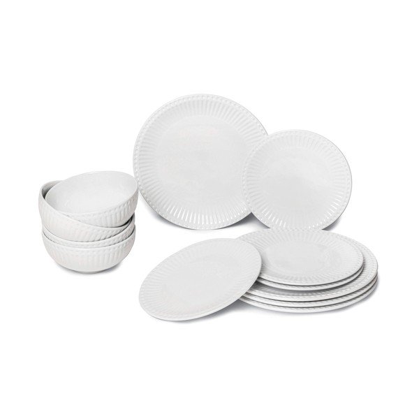 Porcelanast jedilni servis 12 ks Purita – Bonami Essentials-image-3