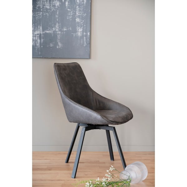 Siv vrtljivi stol Alison - Rowico-image-1