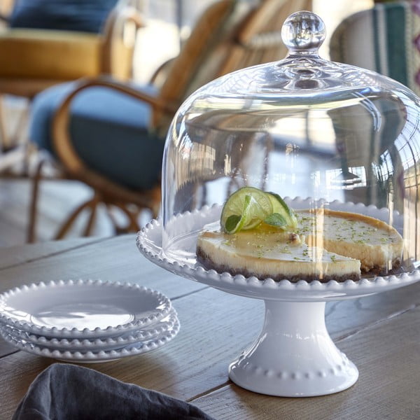 Bel keramičen pladenj Costa Nova Pearl, ⌀ 17 cm-image-1