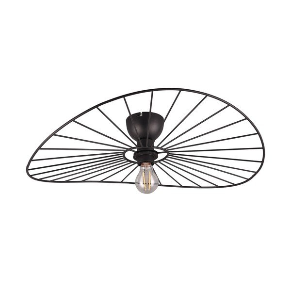 Mat črna stropna svetilka ø 60 cm Chapeau – Reality