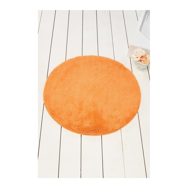 Oranžna kopalna podloga Barve kape, ⌀ 90 cm