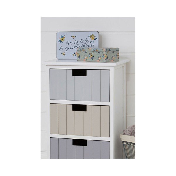 Komplet 2 pločevinastih škatel za shranjevanje Premier Housewares Alicia, 13 x 20 cm-image-2