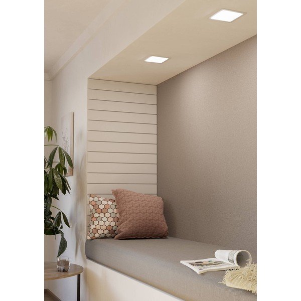 Bela LED vgradna stropna svetilka 17x17 cm FUEVA 5 – EGLO-image-1