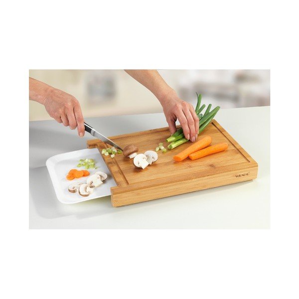 Bambusova deska za rezanje s predalom Wenko Bruno-image-2