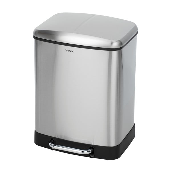 Koš za smeti za ločevanje odpadkov iz nerjavečega jekla 24 l Studio Duo – Wenko-image-2