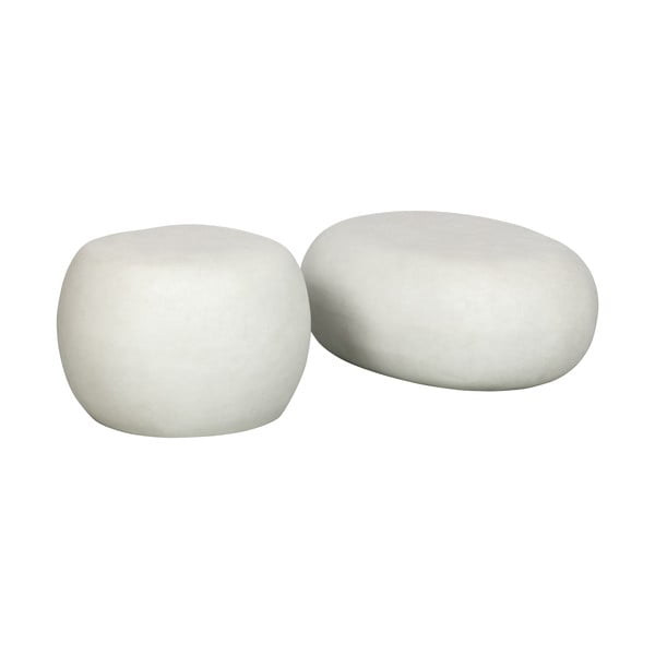 Bela okrogla mizica ø 50 cm Pebble – vtwonen-image-2