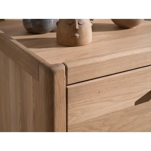 Otroška komoda iz masivnega hrasta v naravni barvi 100x95x55 cm Forrest – Vipack-image-3