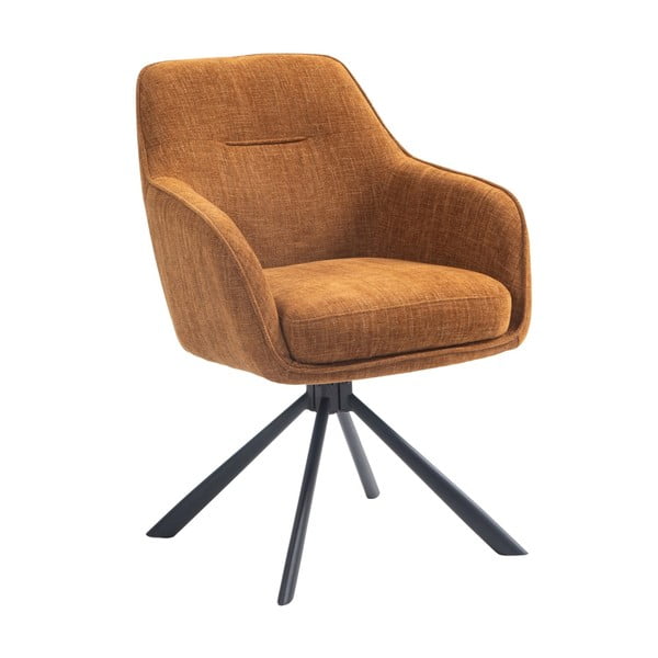 Oranžni oblazinjeni jedilni stoli v kompletu 2 ks Avola – Unique Furniture