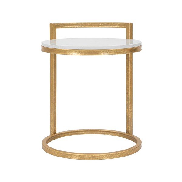 Okrogla stranska mizica z marmorno mizno ploščo ø 40,5 cm Round Marble – Mauro Ferretti-image-3