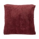 Rdeč okrasni vzglavnik Tiseco Home Studio Ribbed, 60 x 60 cm