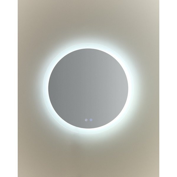 Stensko ogledalo z lučjo ø 60 cm Mervi – Kave Home-image-3