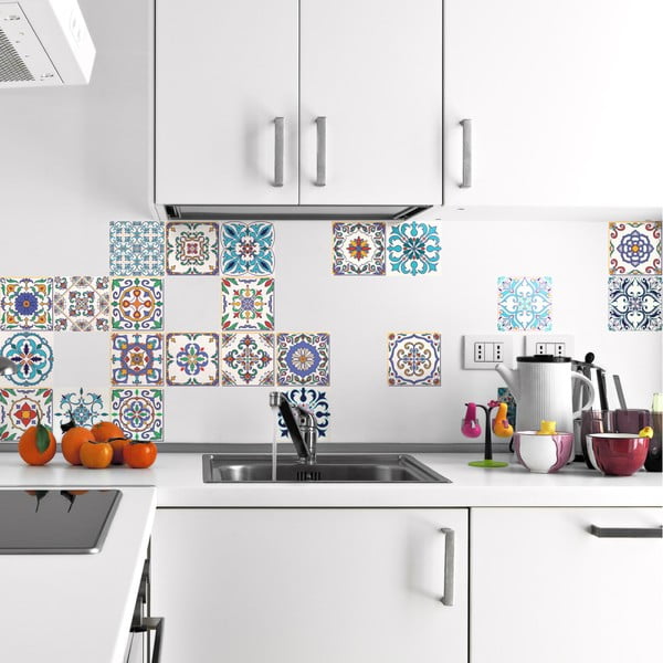 Komplet 24 nalepk Ambiance Madeira, 15 x 15 cm-image-2