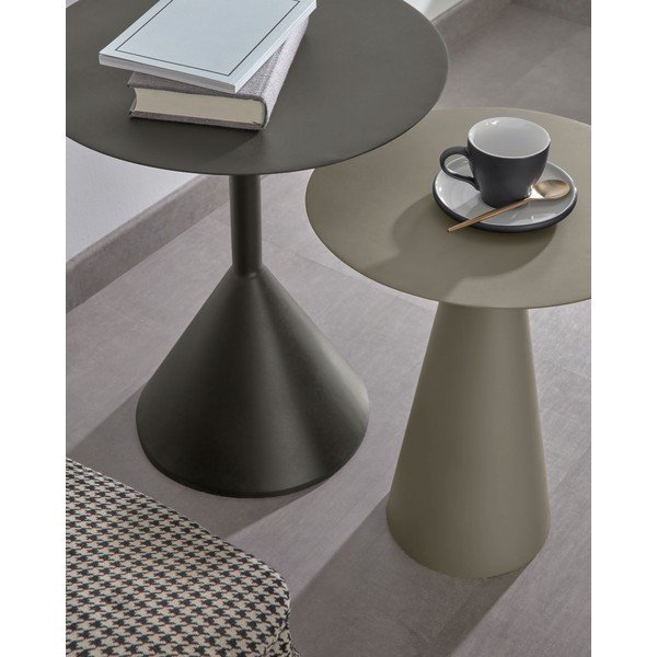 Kovinska okrogla stranska mizica ø 40 cm Shirel – Kave Home-image-3