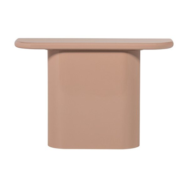 Svetlo rožnata stranska mizica v sijajnem dekorju 30x120 cm Nocta – WOOOD-image-3