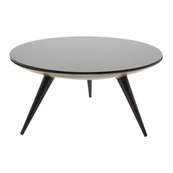 Miza za kavo iz stekla in kovine Kare Design, Ø 90 cm