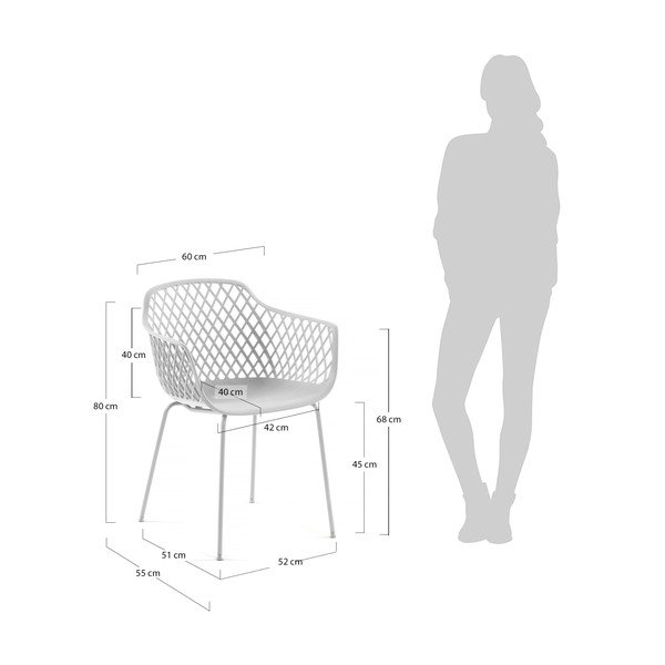 Bel kovinski vrtni stol Quinn – Kave Home-image-1