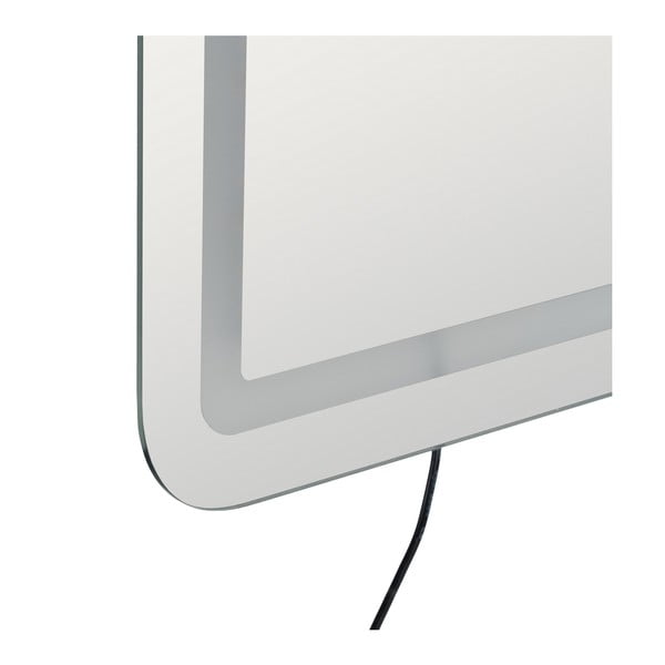 Stensko ogledalo z lučjo 60x80 cm – Ixia-image-4