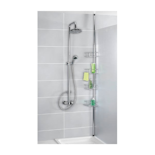 Kotna teleskopska kopalniška polica iz nerjavečega jekla v sijajno srebrni barvi Dolcedo – Wenko-image-2