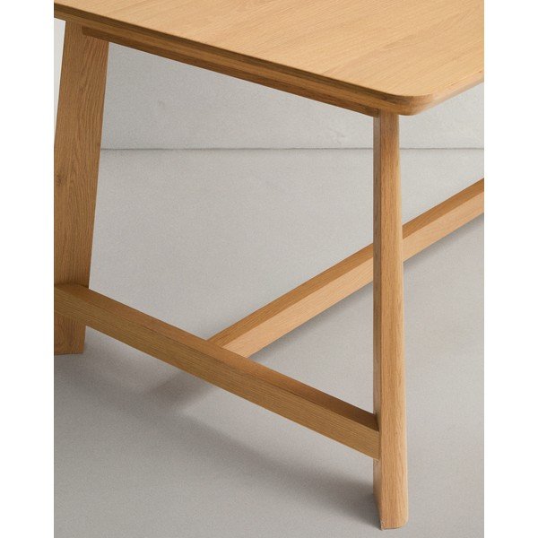 Jedilna miza z mizno ploščo v hrastovem dekorju 100x220 cm Idun – Kave Home-image-4