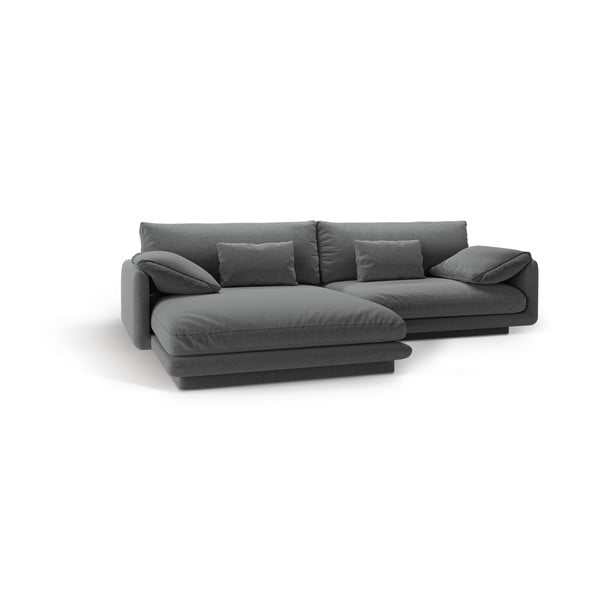 Temno siva kotna sedežna garnitura (levi kot) Torino – Micadoni Home-image-2