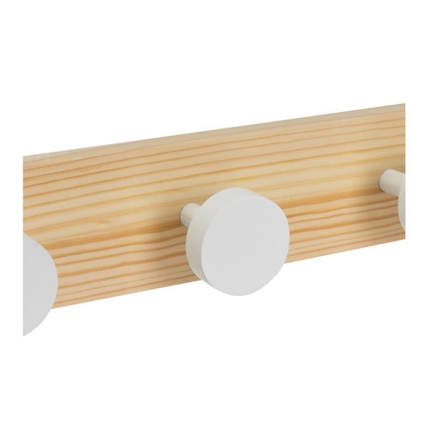 Bel stenski obešalnik iz masivnega bora 40 cm Anillos – Casa Selección-image-2