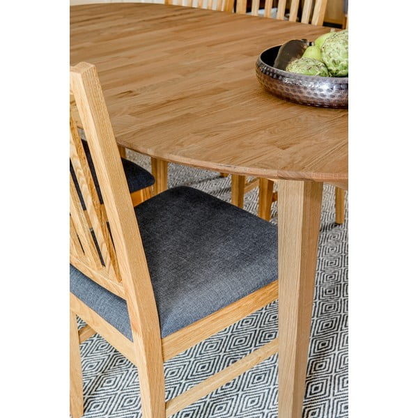 Rjav jedilni stol iz hrastovega lesa Rowico Filippa-image-1