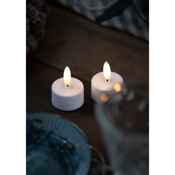 LED sveče v kompletu 2 ks (višina 2 cm) Sille Rechargeable – Sirius-image-2