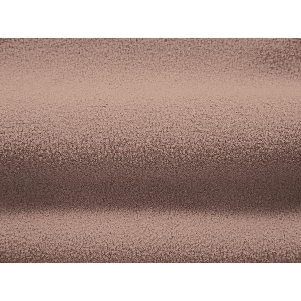 Svetlo rožnat fotelj iz tkanine bouclé Chuck – Micadoni Home-image-4