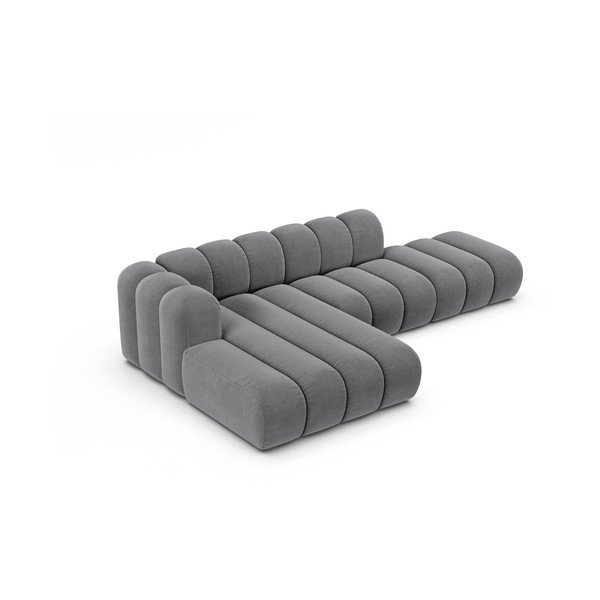 Svetlo siva kotna sedežna garnitura (levi kot) Lupine – Micadoni Home-image-2