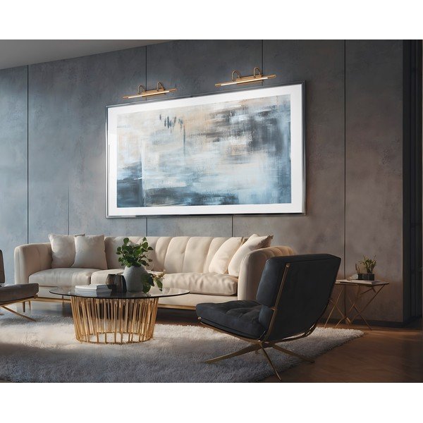 Medeninasta LED stenska svetilka Cuadro – Trio-image-2