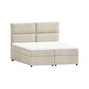 Bež boxspring postelja s prostorom za shranjevanje 160x200 cm Rico – Ropez