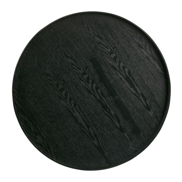 Črn pladenj WOOOD Mesa, Ø 60 cm-image-2