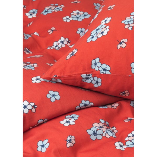 Opečnata podaljšana posteljnina za zakonsko posteljo iz bombažnega satena 200x220 cm Grand Pleasantly – JUNA-image-2