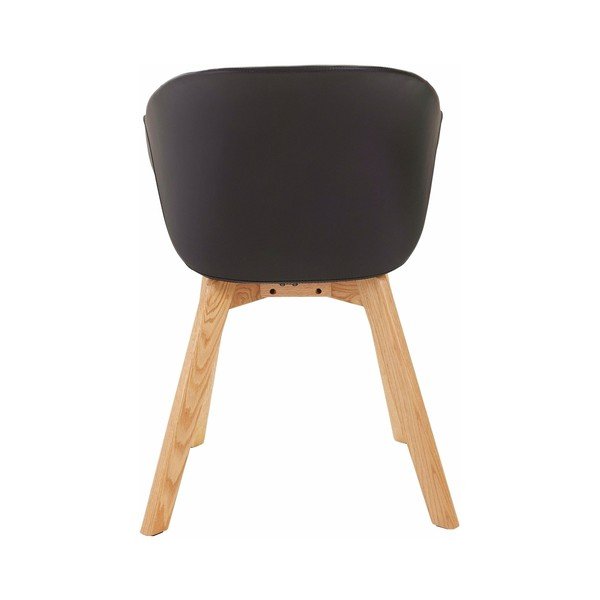 Komplet 2 črnih stolov Støraa Baxter-image-1
