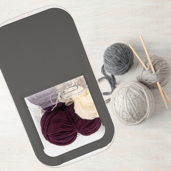 Plastična škatla za shranjevanje s pokrovom 35x20x23 cm Slop – Orion-image-1