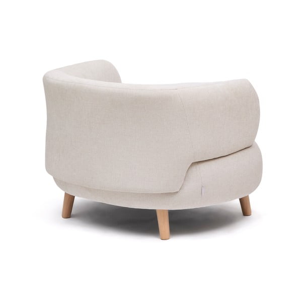 Bež fotelj iz šenilje Luisa – Kave Home-image-4