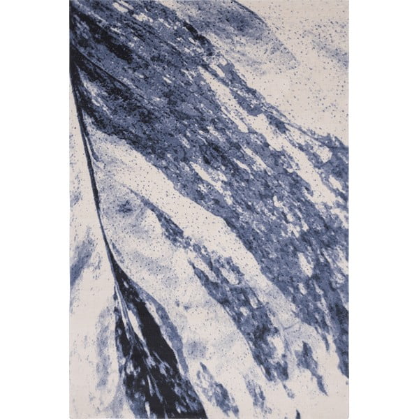 Modra volnena preproga 200x300 cm Albo – Agnella