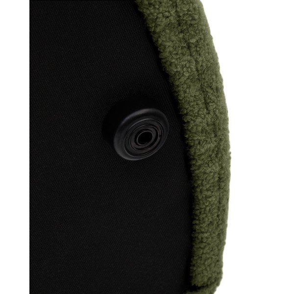 Zelen tabure iz tkanine bouclé Kaeli – Kave Home-image-3