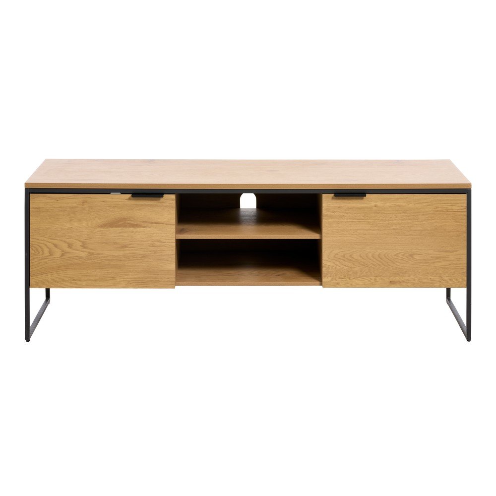 TV omarica v hrastovem dekorju v naravni barvi 155x55x45 cm Cesura