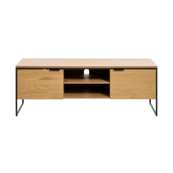TV omarica v hrastovem dekorju v naravni barvi 155x55x45 cm Cesura – Unique Furniture