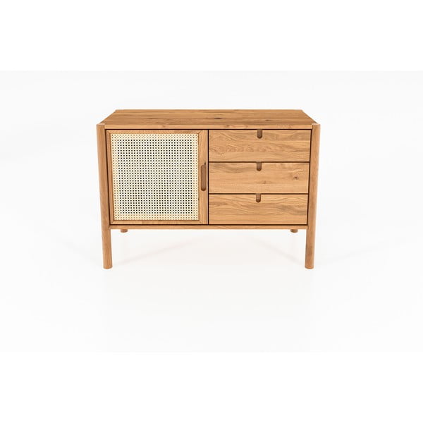 Nizka komoda iz hrastovega lesa 97x69 cm Pola - The Beds-image-2