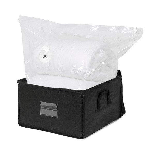 Črna škatla za shranjevanje z zadrgo Compactor Compress Pack, 125 l-image-1